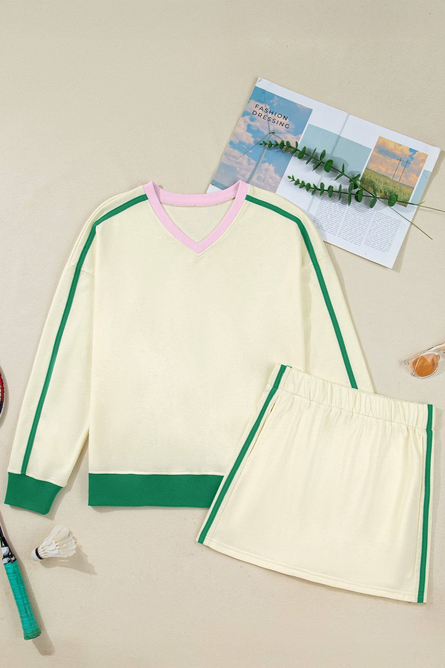 Blush & Olive Athleisure Set
