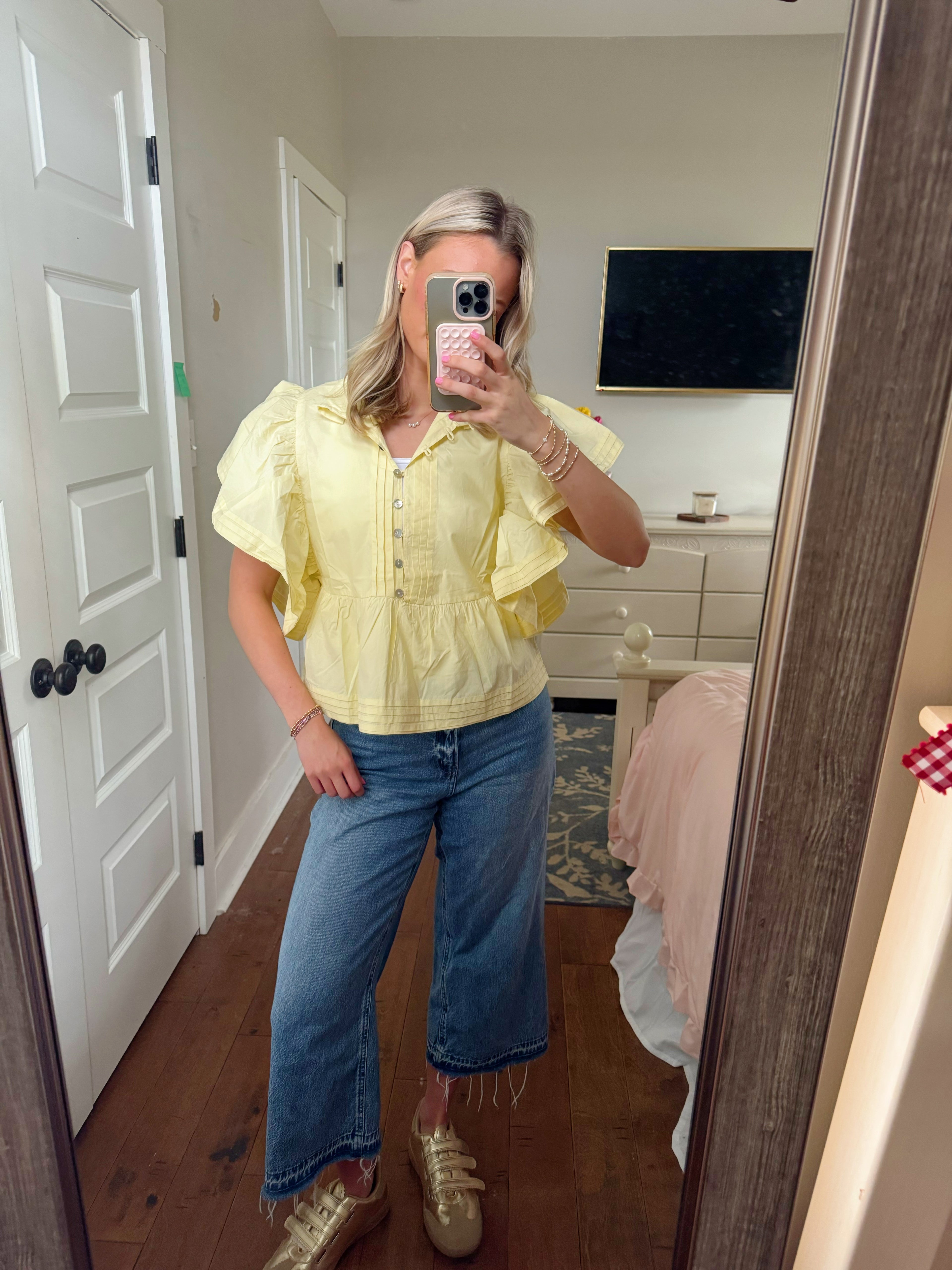 Pink Lemonade Ruffle Top