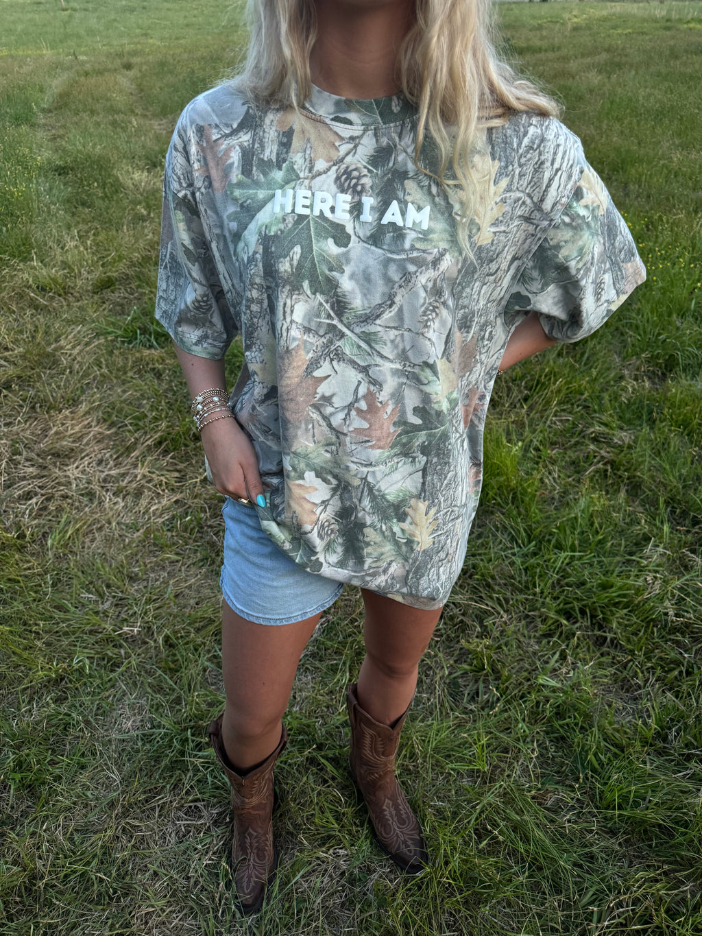 Here Am I Oversized Tee