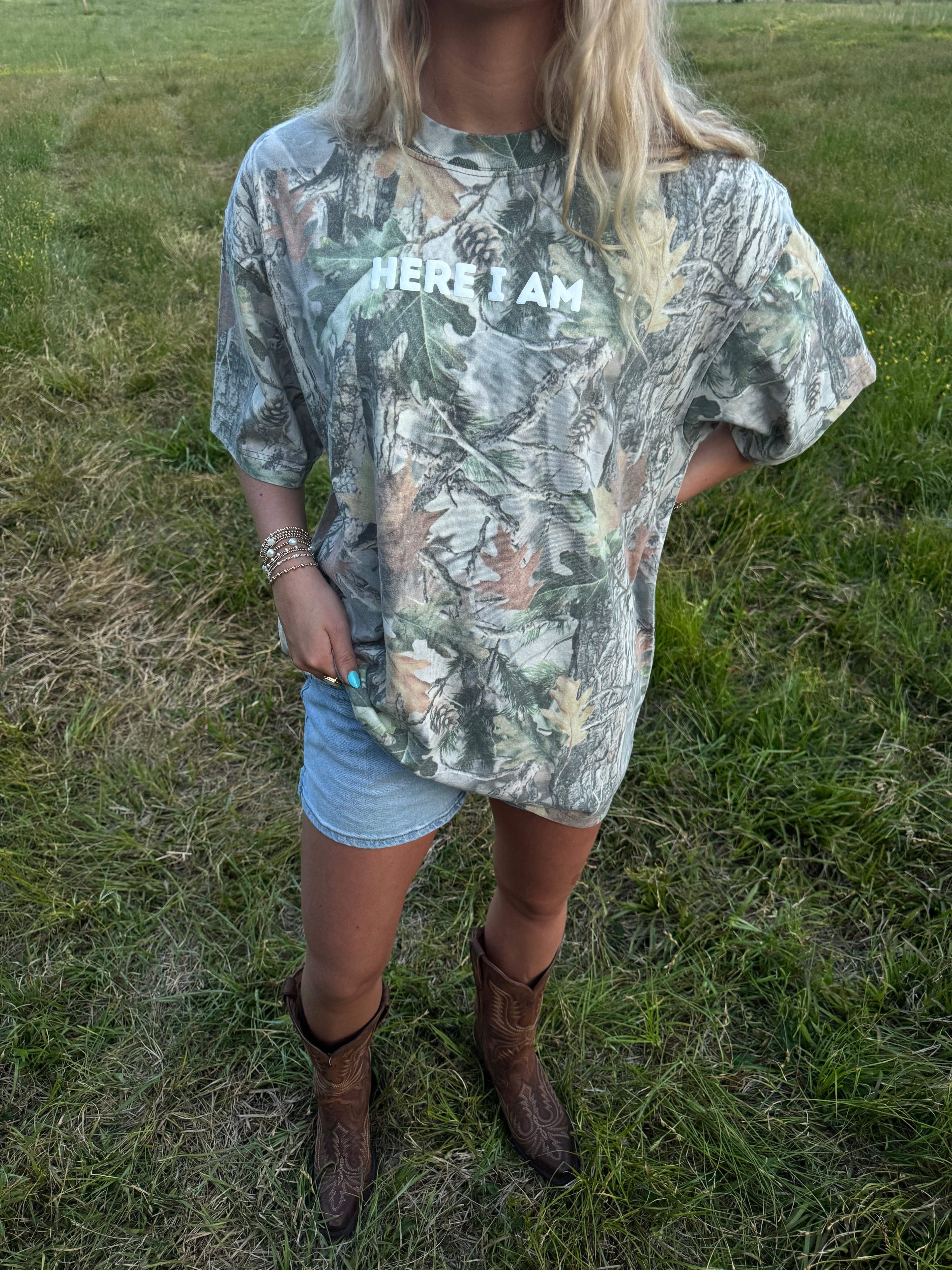 Here Am I Oversized Tee