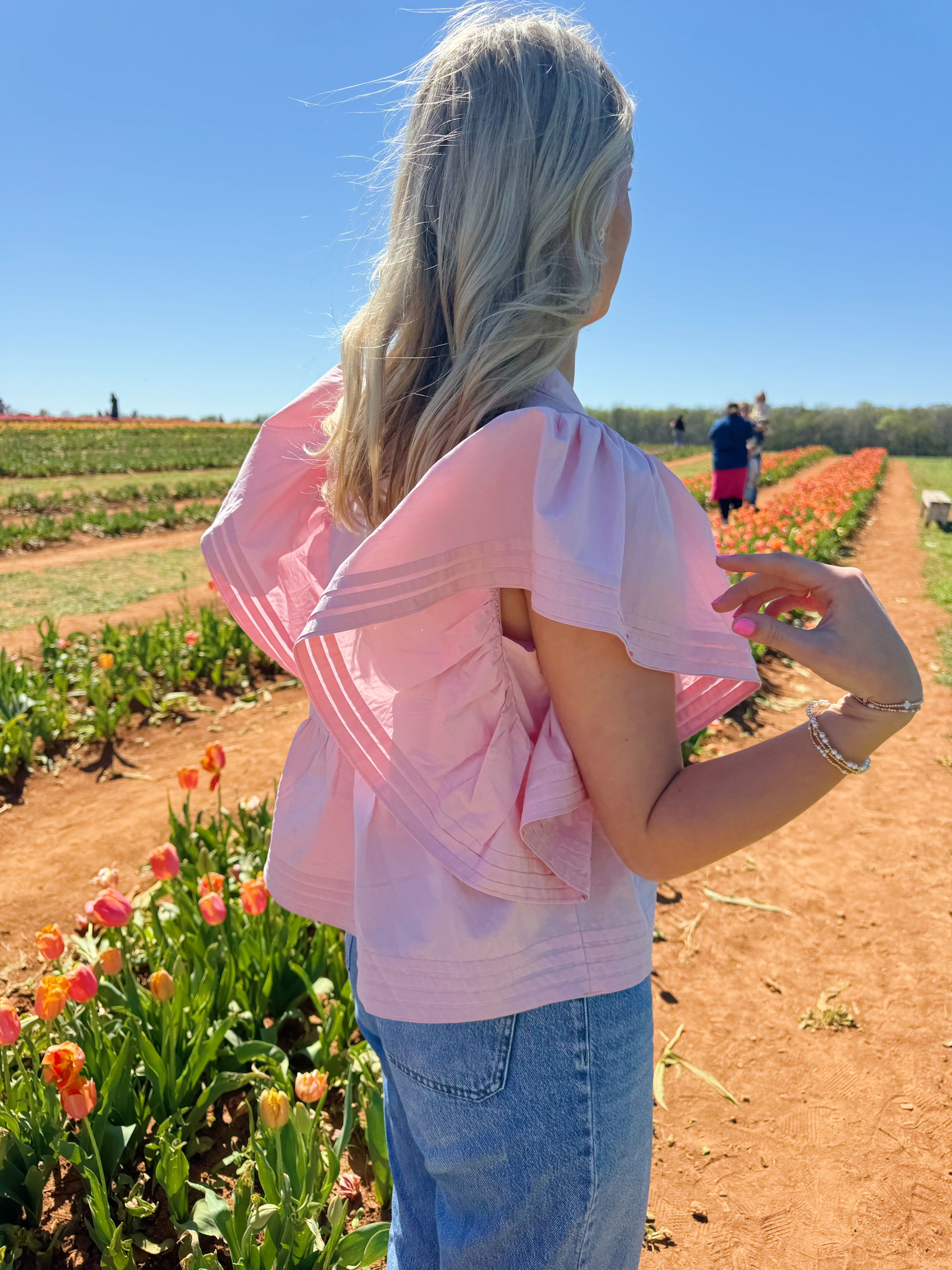 Pink Lemonade Ruffle Top