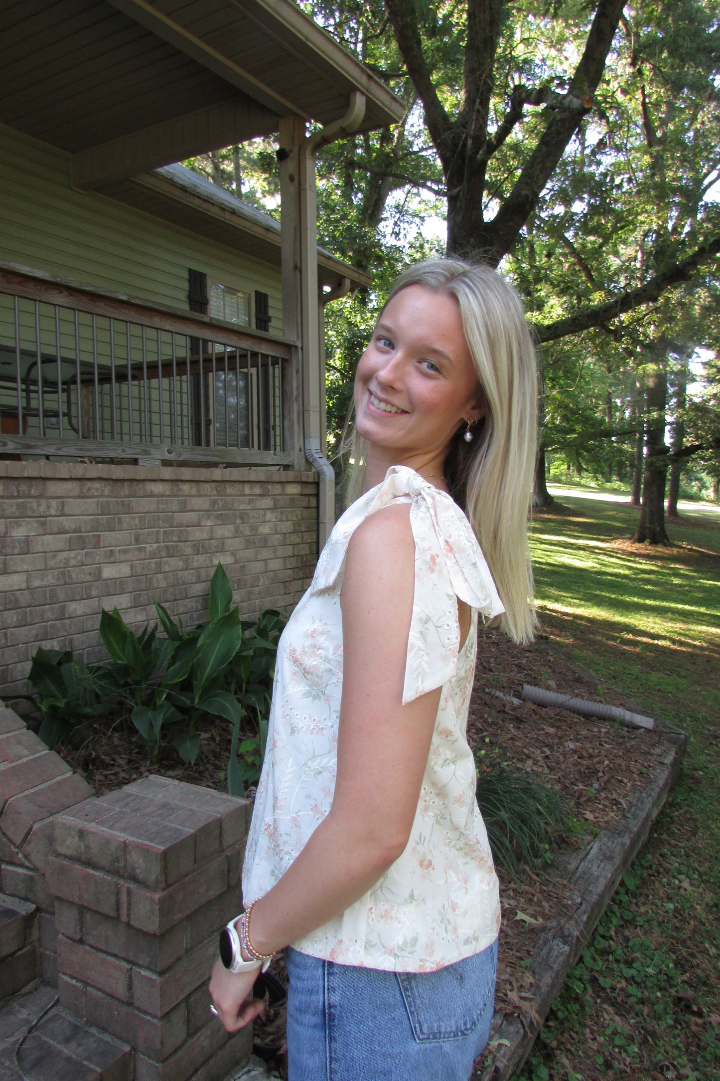 Garden Party Eyelet Top