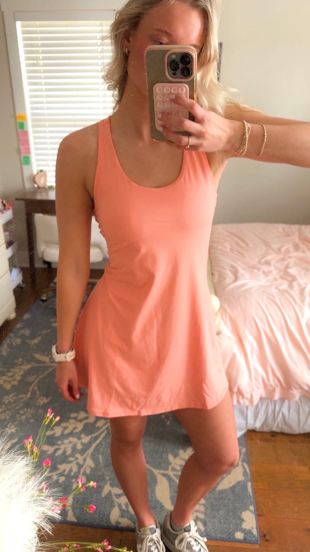 Orange Melon Athletic Tennis Dress