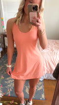 Orange Melon Athletic Tennis Dress